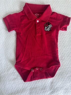 Little King UGA Collared Onesie